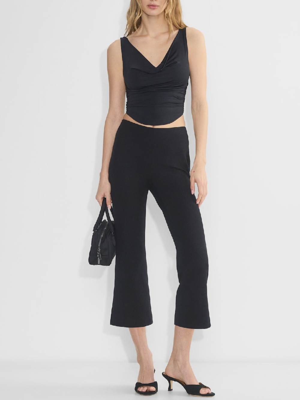 Aritzia Wilfred Parfait Cropped Top